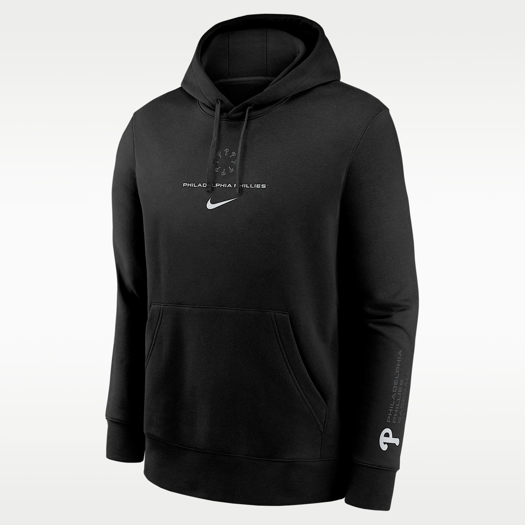 Filipe oskr  Nike ブラック フルジップ パーカー Philadelphia Phillies Fashion Club Men's Nike MLB Pullover Hoodie